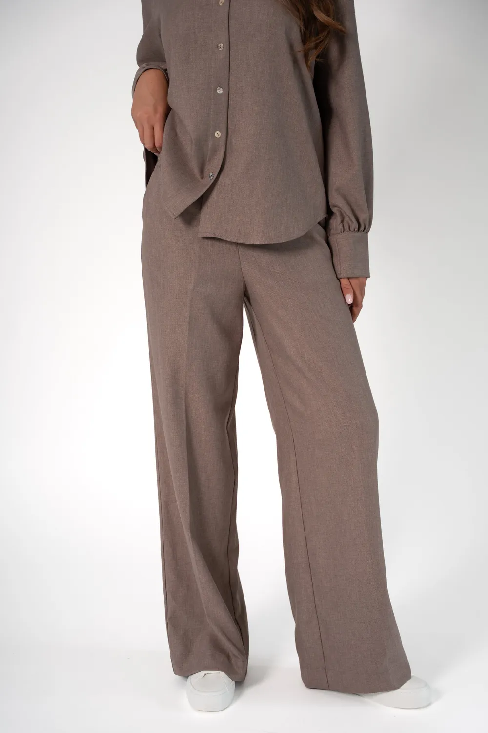 Corel Julia Uni Caravella broek Taupe recht