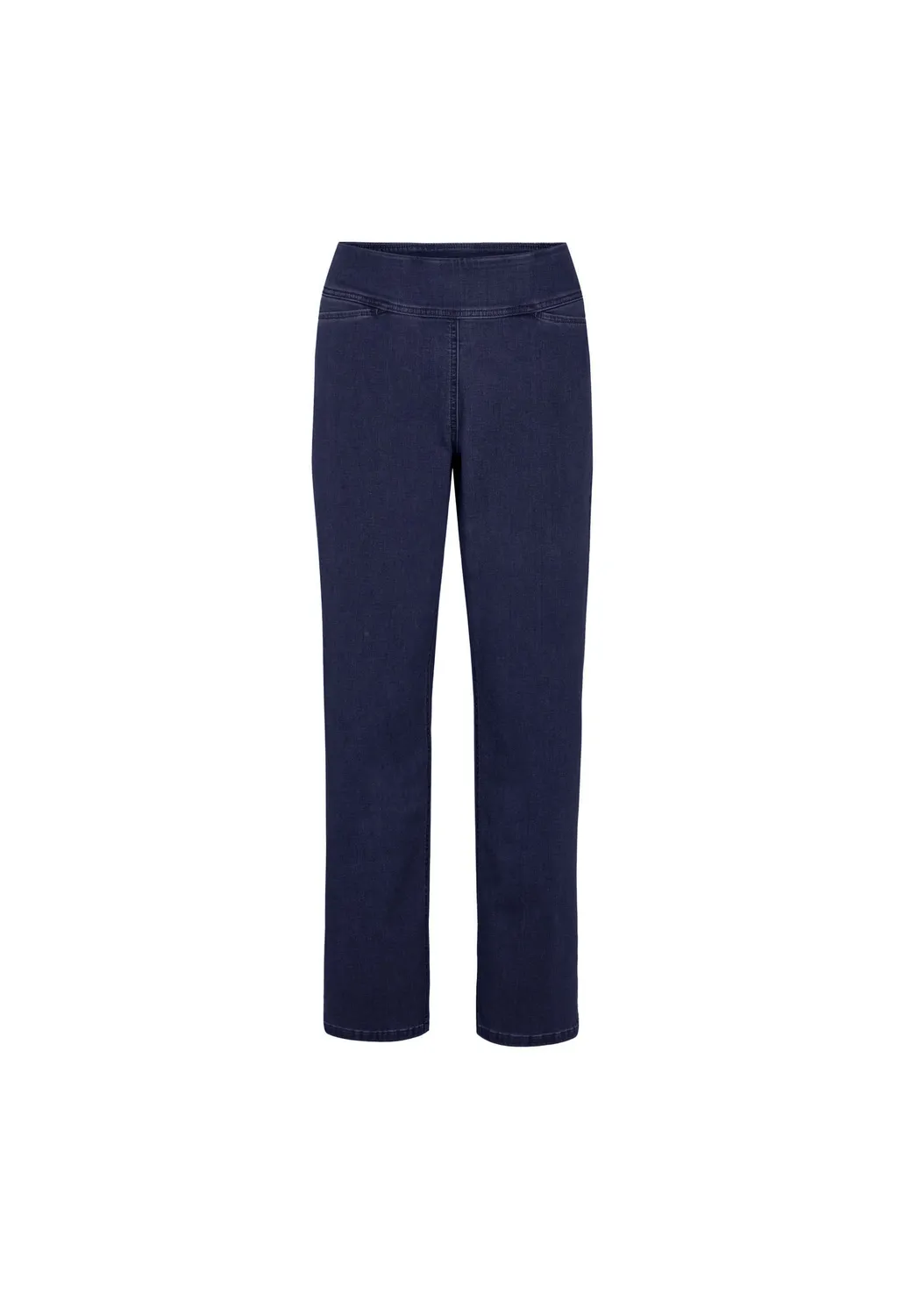 Laurie Thea Straight ML broek Dark Blue Denim stretch medium