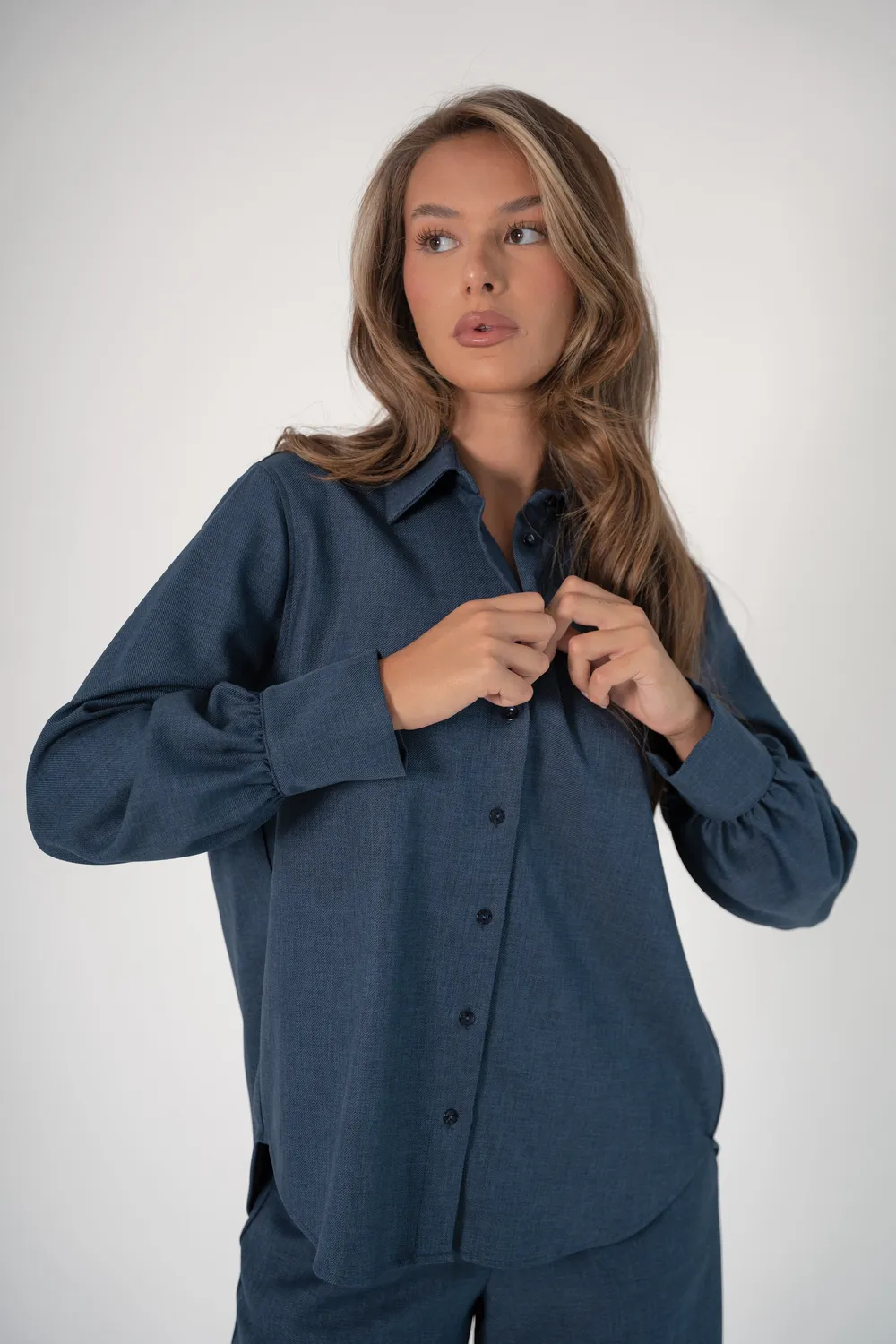 Corel Maxime Caravella blouse Taupe boxy