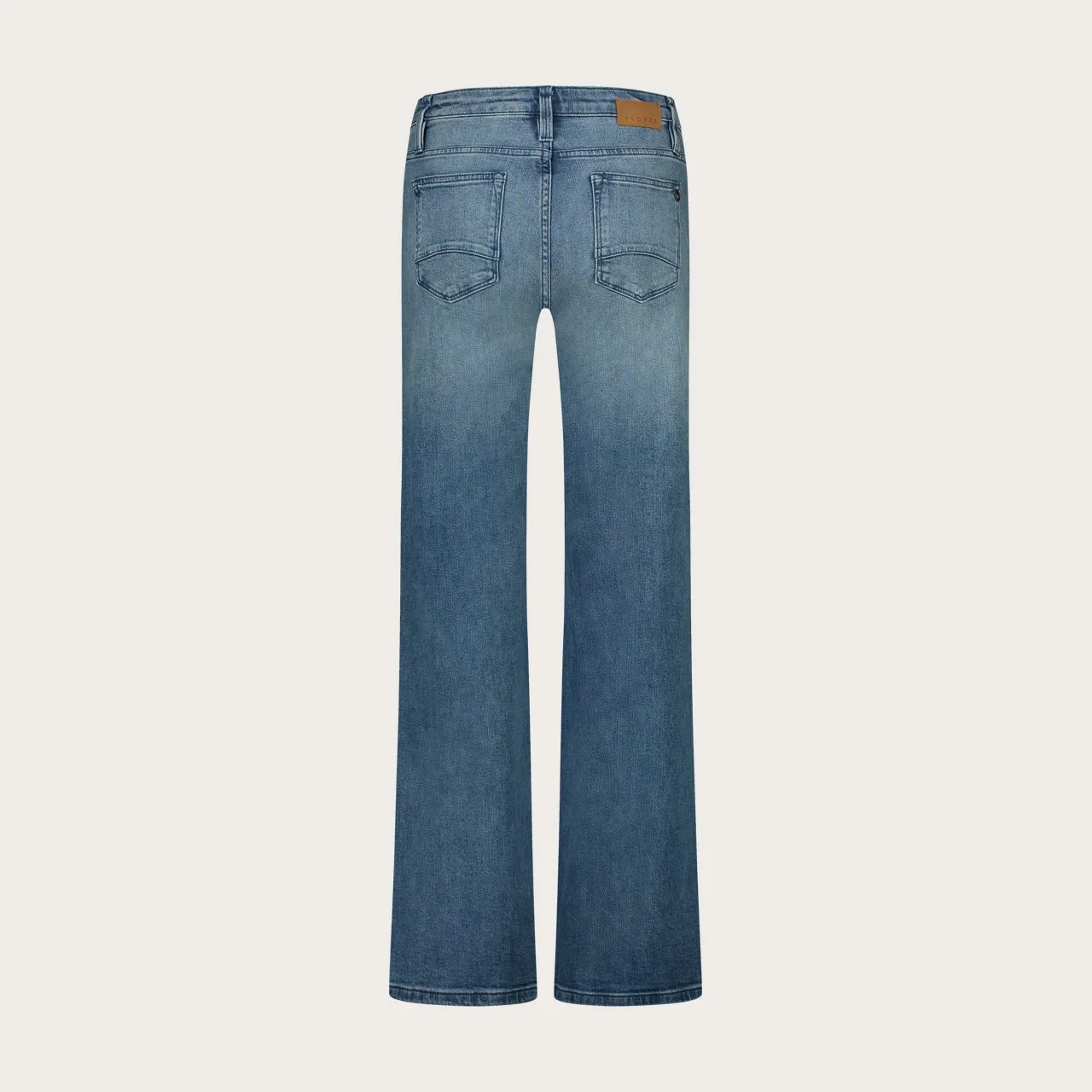 Florez Sophie Straight jeans Royal Blue mid-waist