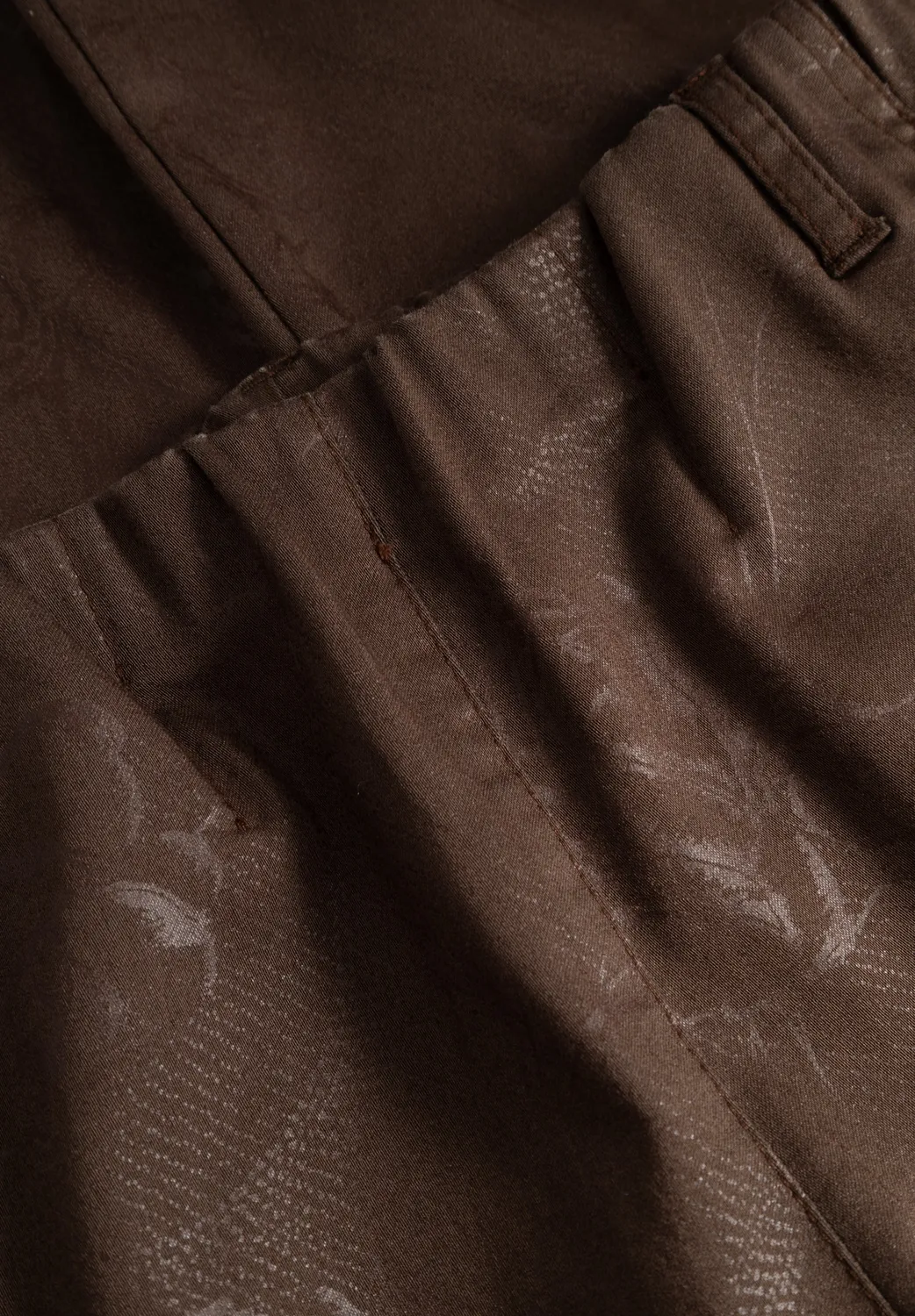 Laurie Taylor Regular damesbroek Brown Bloom Print stretch