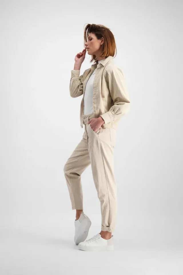 Florez Sally Jeans paperbag Desert high-waist