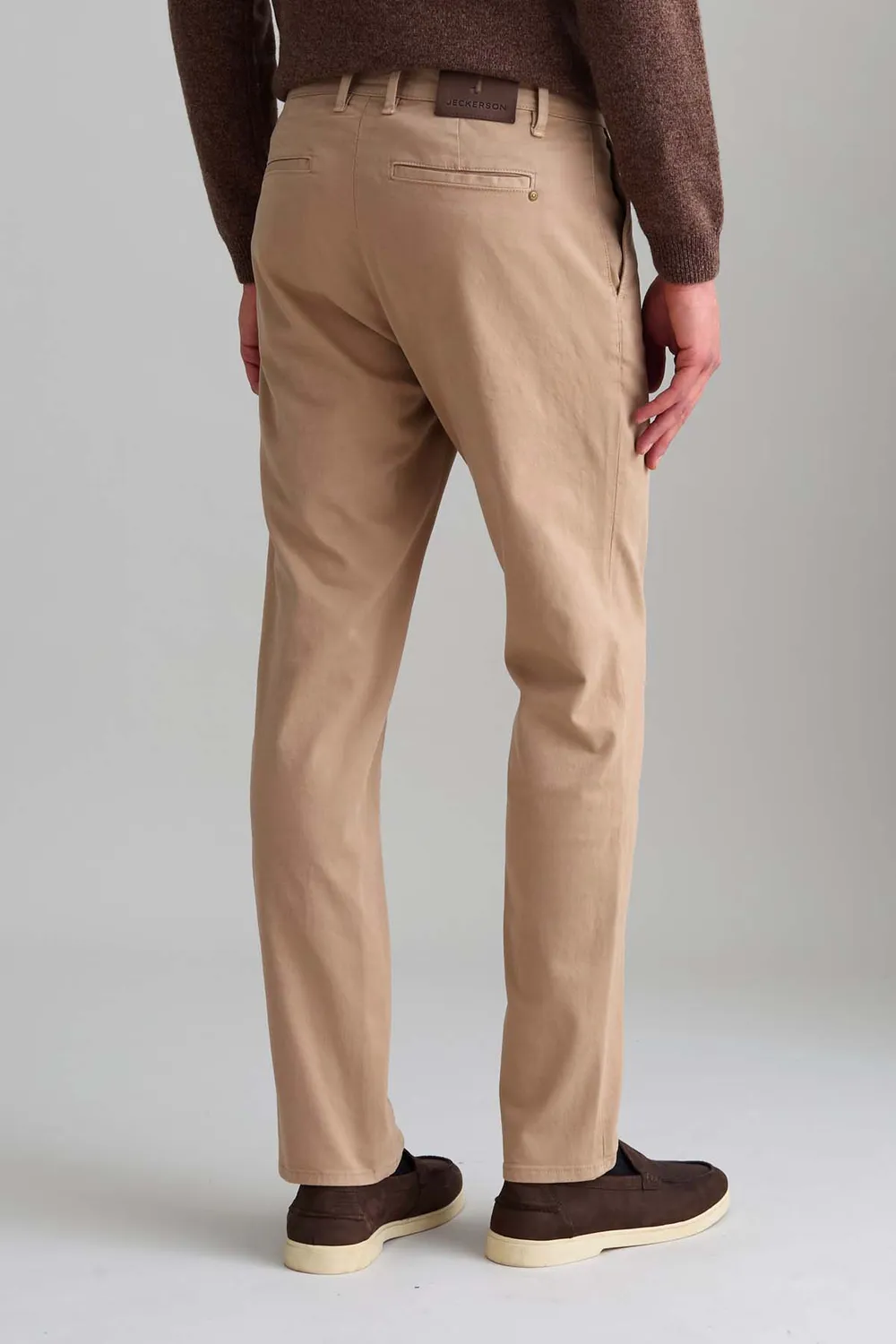 Jeckerson Jack chino broek slim fit beige zand
