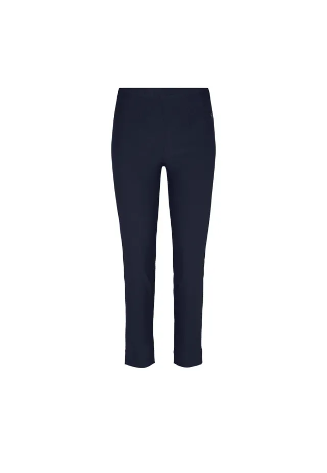 Laurie Vicky Slim SL broek Navy elastische taille
