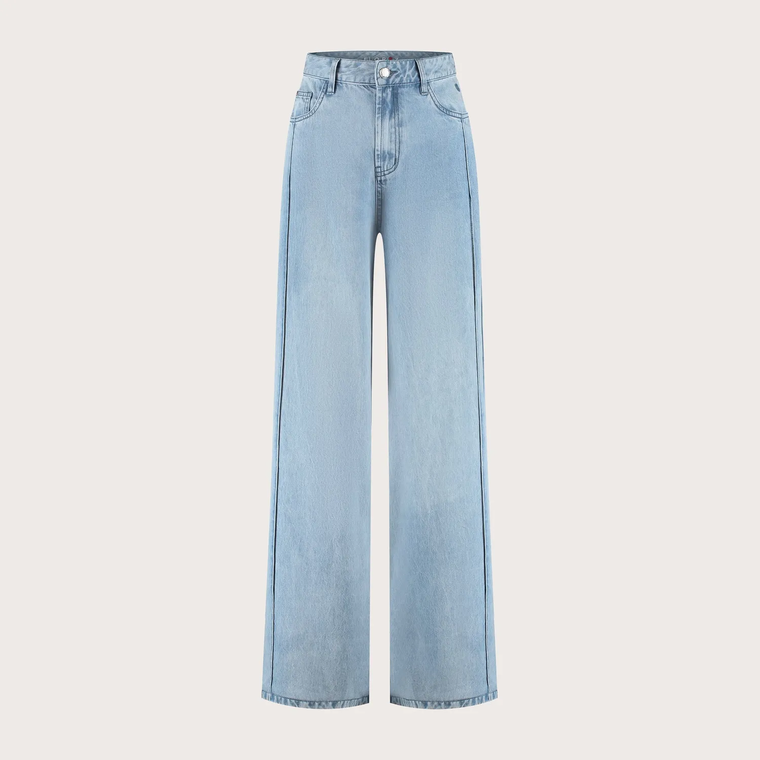 Florez Riley Wide Leg jeans bleached denim lyocell