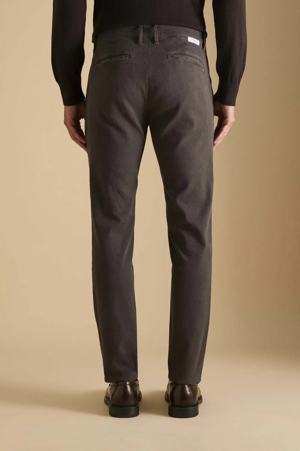 Jeckerson Jack chino slim donkerbruin stretch