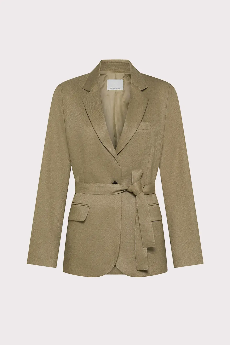 Nine In The Morning Agnese Blazer Dames Camel Linnen