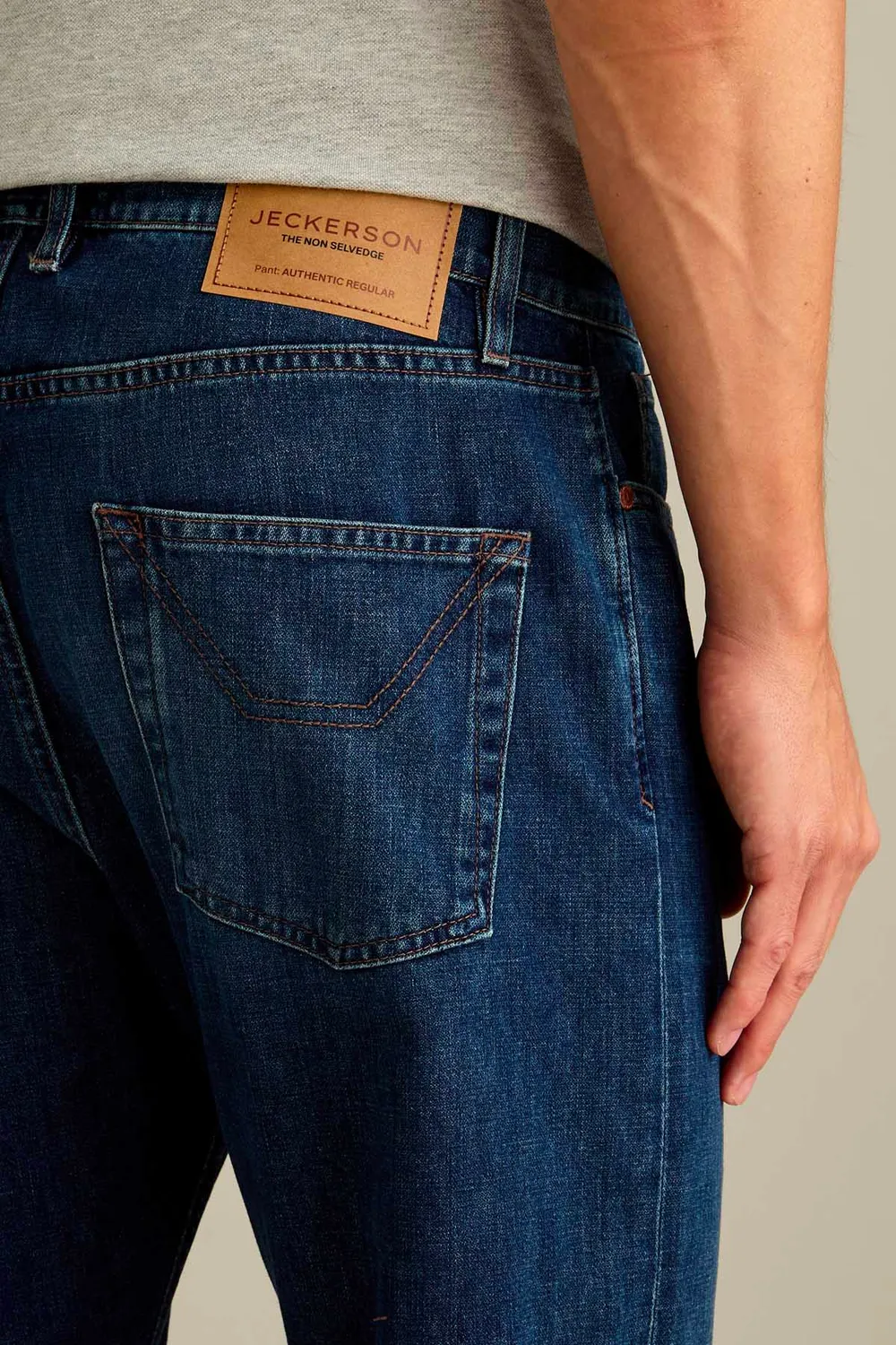 Jeckerson regular fit jeans blauw vintage denim