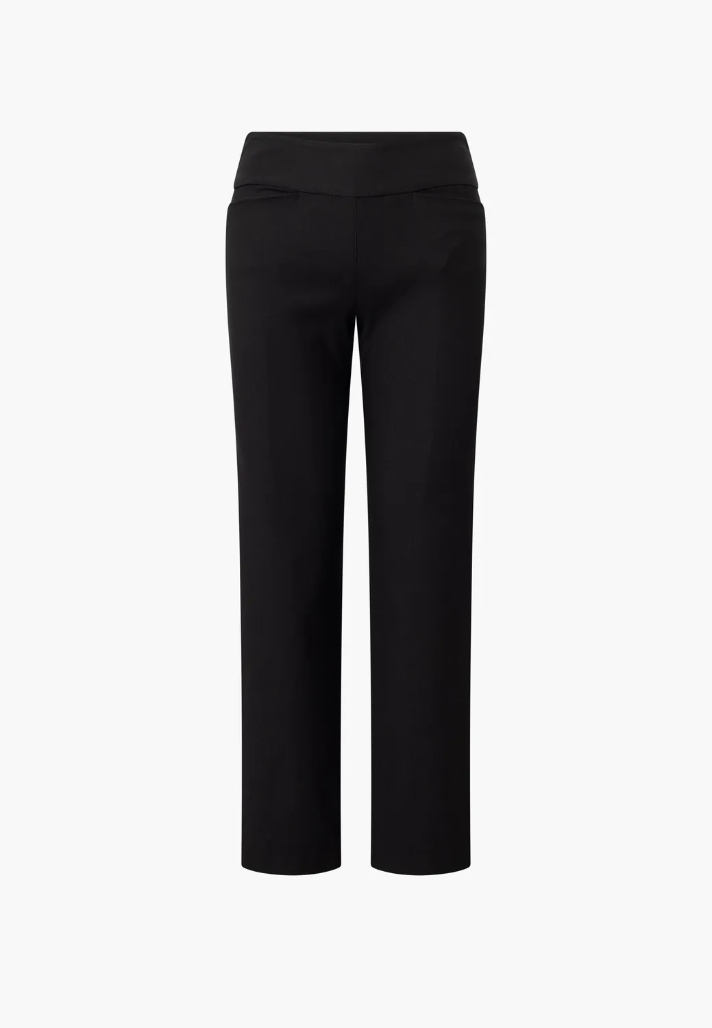 Laurie Thea Straight SL broek Black hoge taille