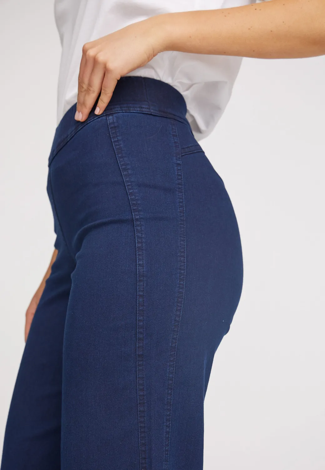 Laurie Serene Loose ML jeans donkerblauw stretch
