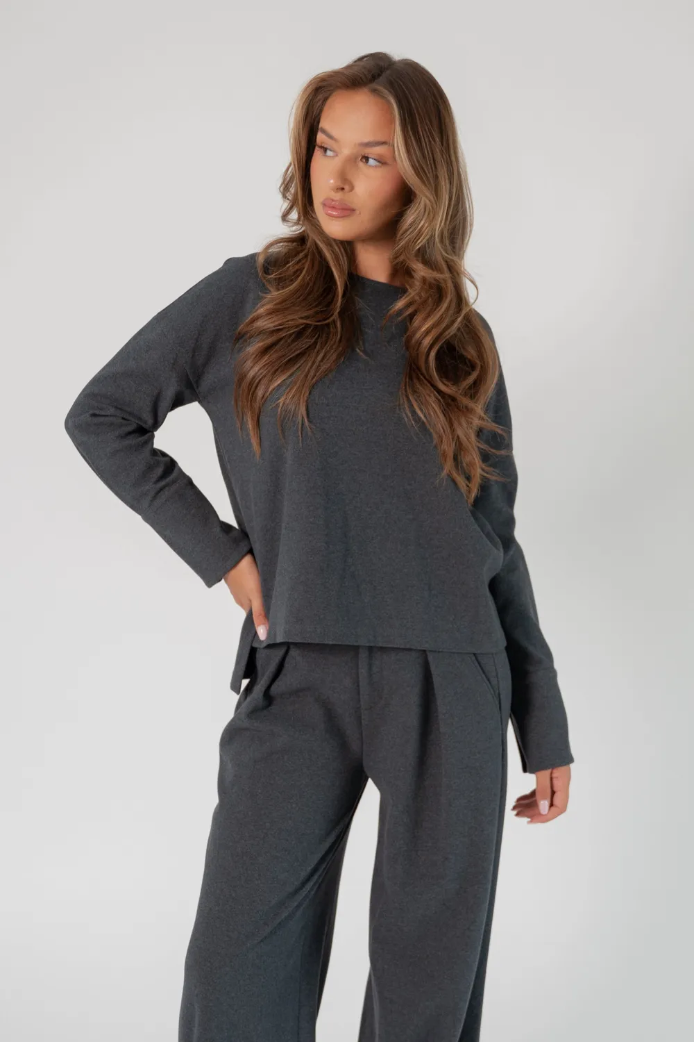 Corel Livia longsleeve top boxy zwart