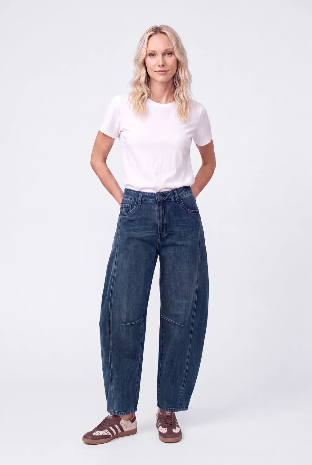 Florez Simmy barrel jeans River Blue ballonpijp