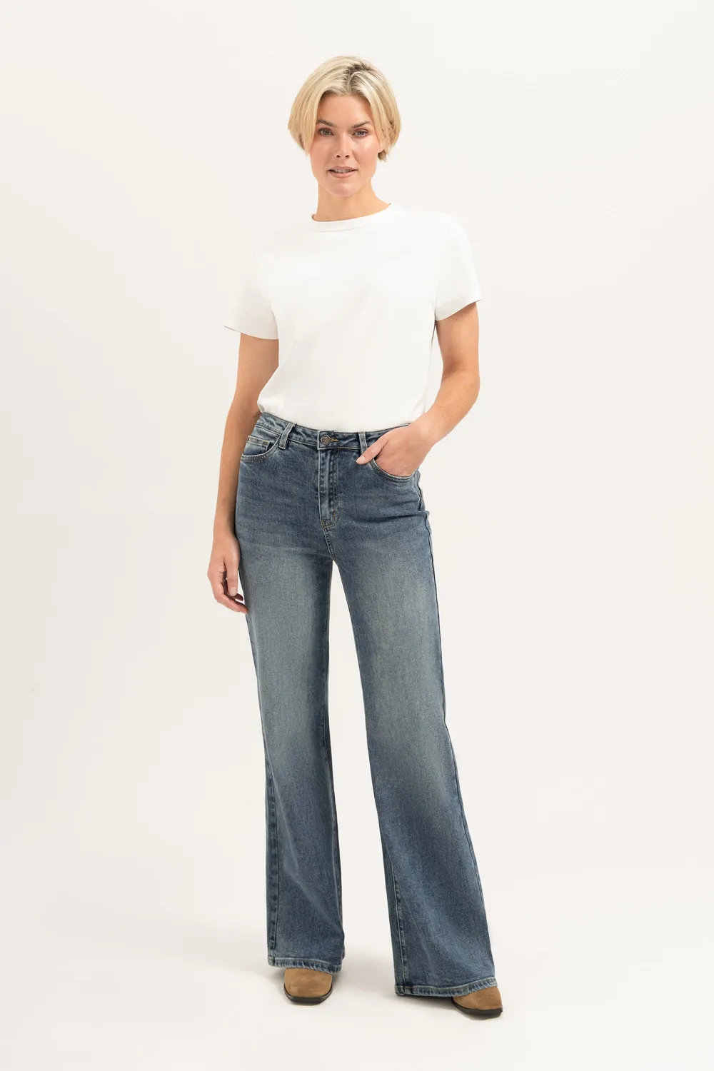 Florez Ana Flared jeans Sophisticated Blue palazzo