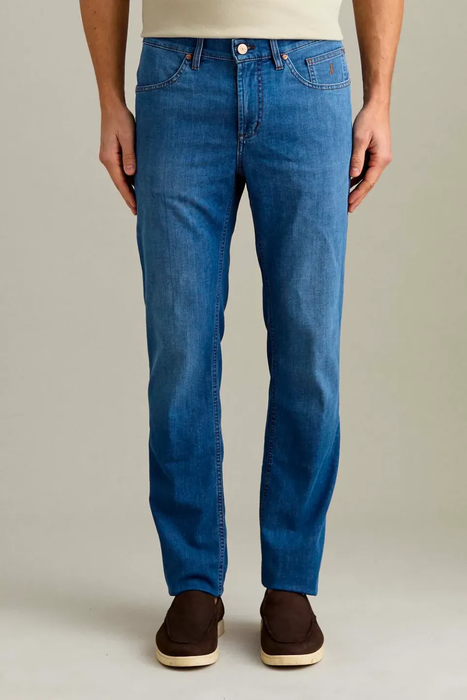 Jeckerson Jordan slim fit jeans blauw medio stretch