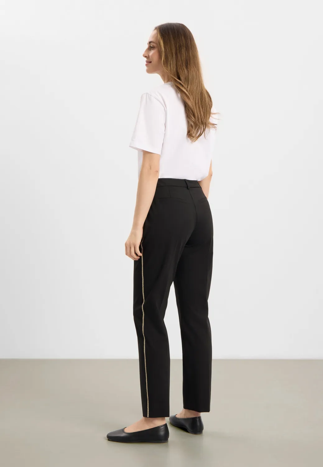 Laurie Julianne Pipe broek zwart glitterbies