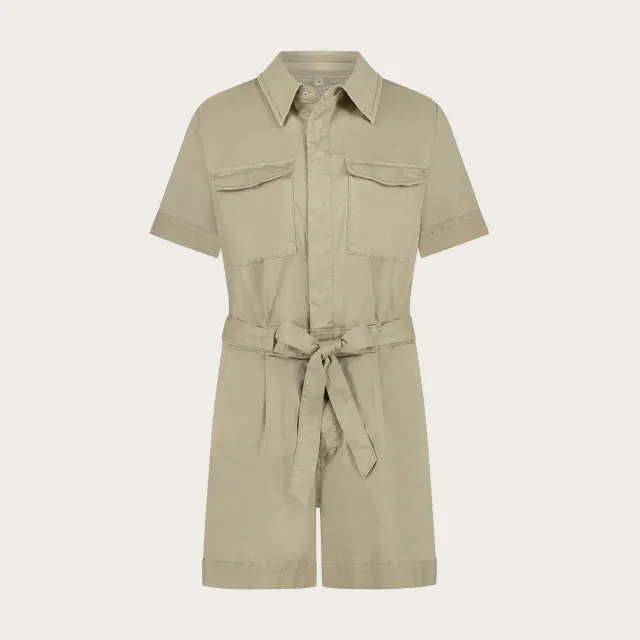Florez Noortje jumpsuit Sand korte mouw