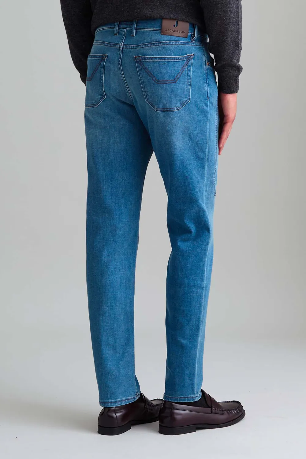 Jeckerson John Slim Fit Jeans Lichtblauw Comfort Denim