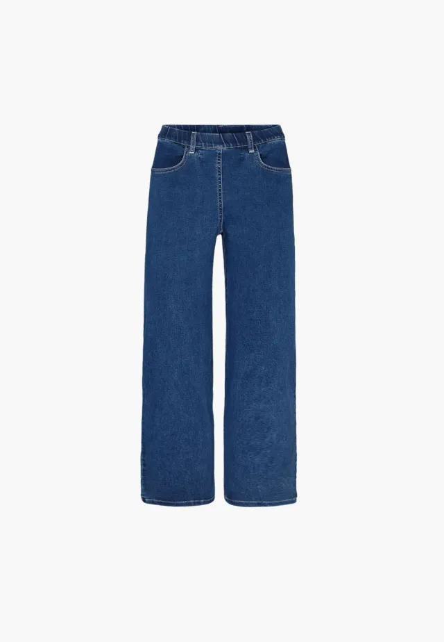 Laurie Donna Loose CL damesbroek Blue Denim cropped