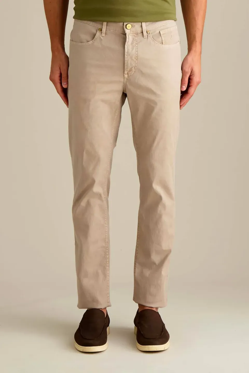 Jeckerson Jordan broek beige cemento slim fit