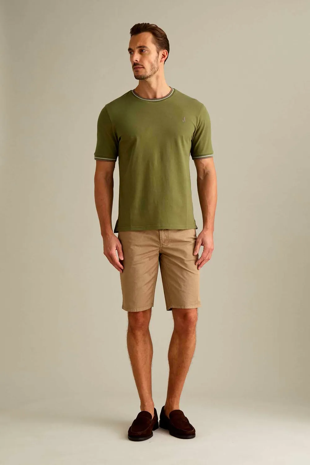 Jeckerson Jo korte broek slim fit beige cement light