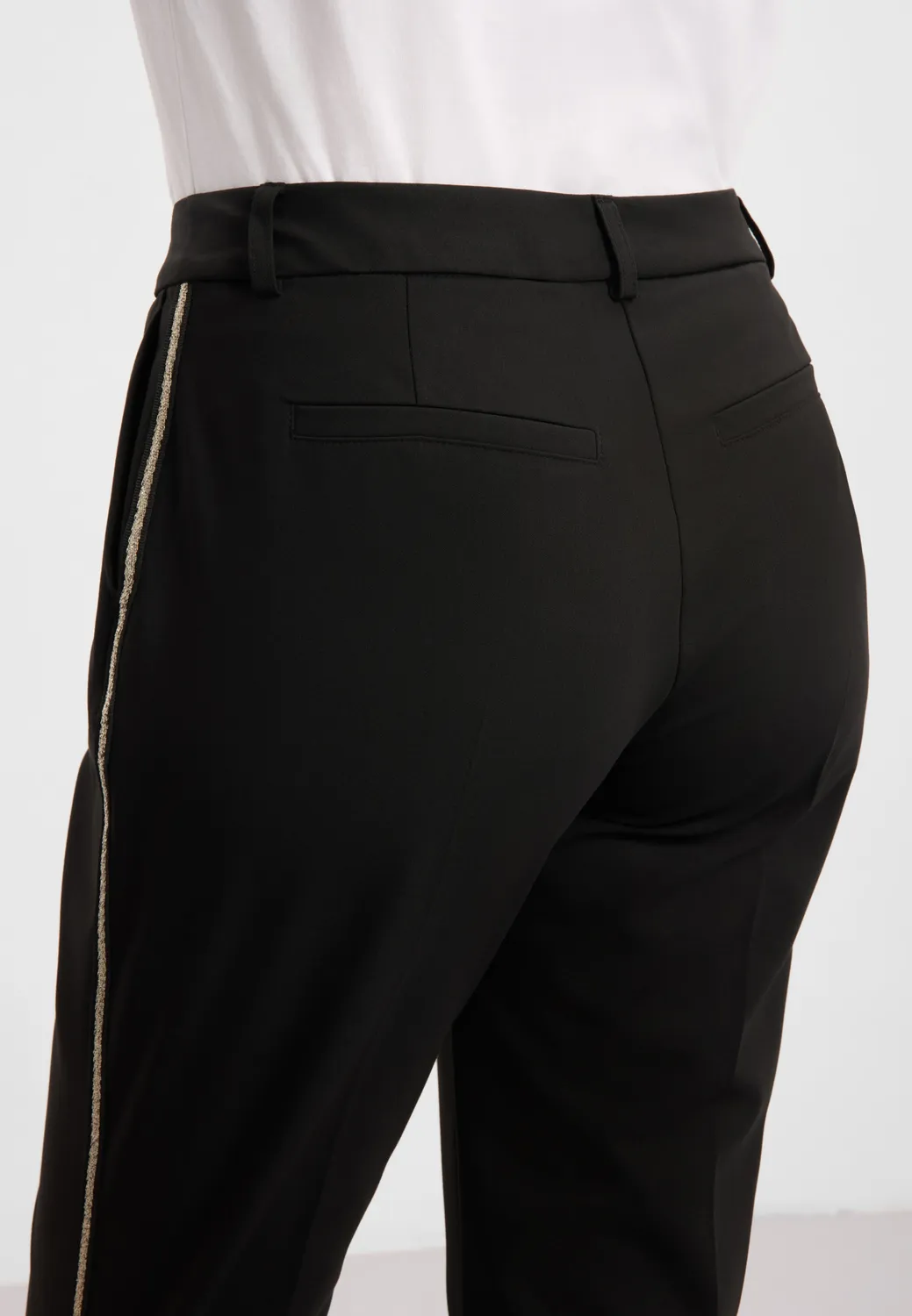 Laurie Julianne Pipe broek zwart glitterbies