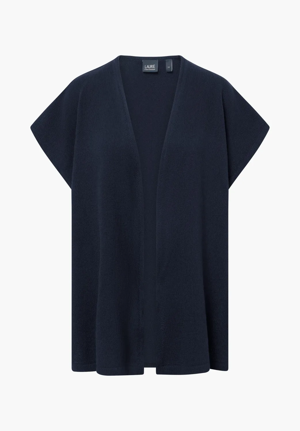 Laurie Isabell vest dames navy merinowol