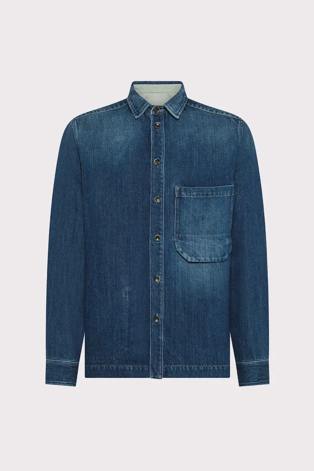 Nine In The Morning Jonas JON32 overhemd heren denim blauw