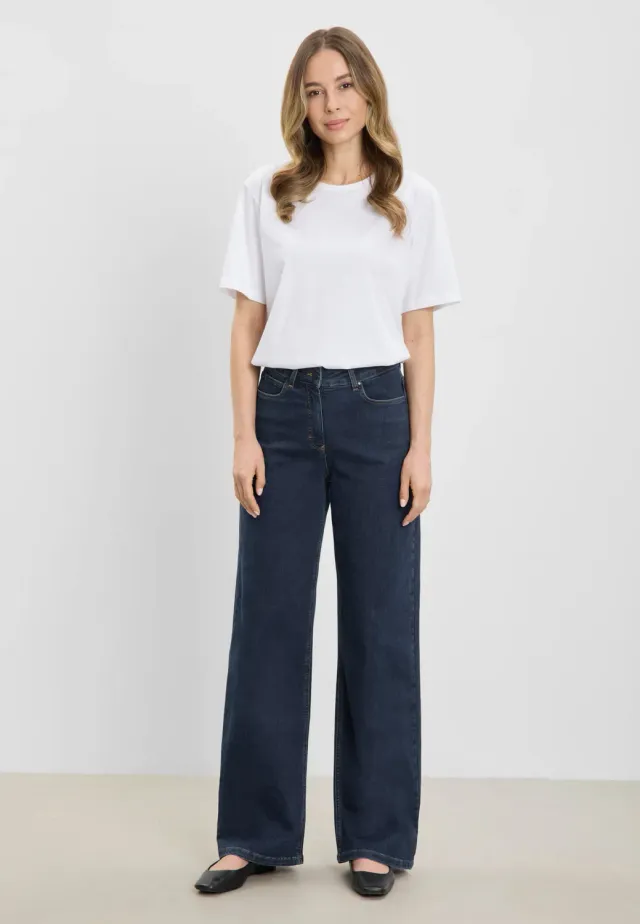 Laurie Carol Loose ML jeans donkerblauw stretch