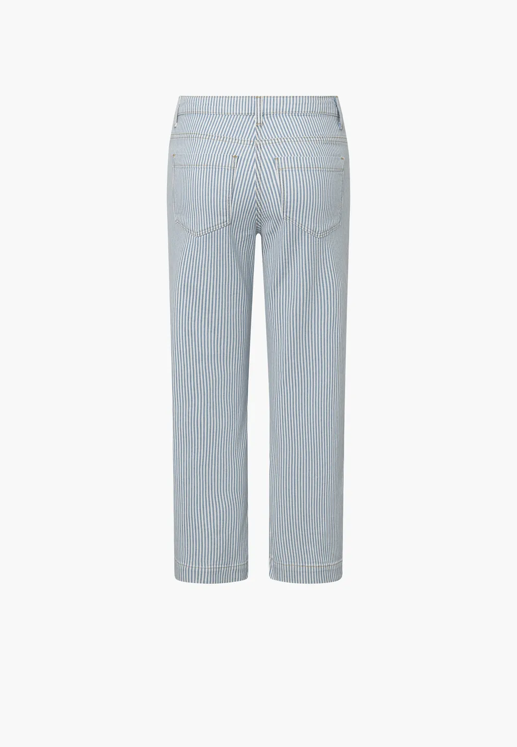 Laurie Amelia Slit Straight CL jeans White blue stripe