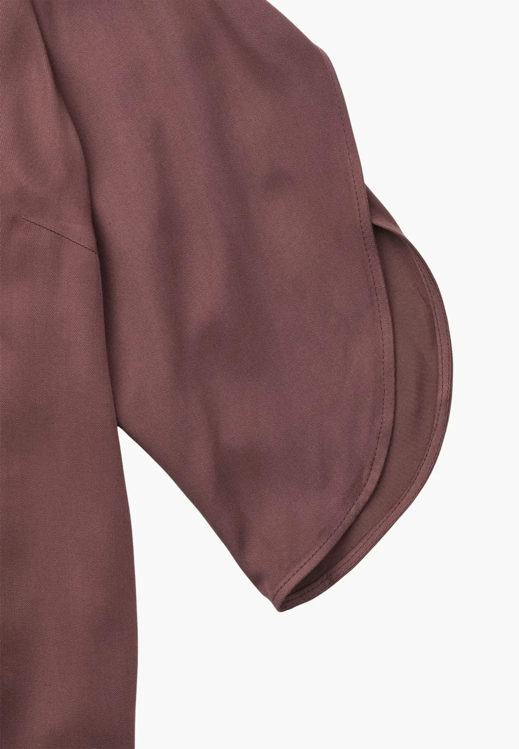 Laurie Nelly blouse donkerpaars 3/4 mouw