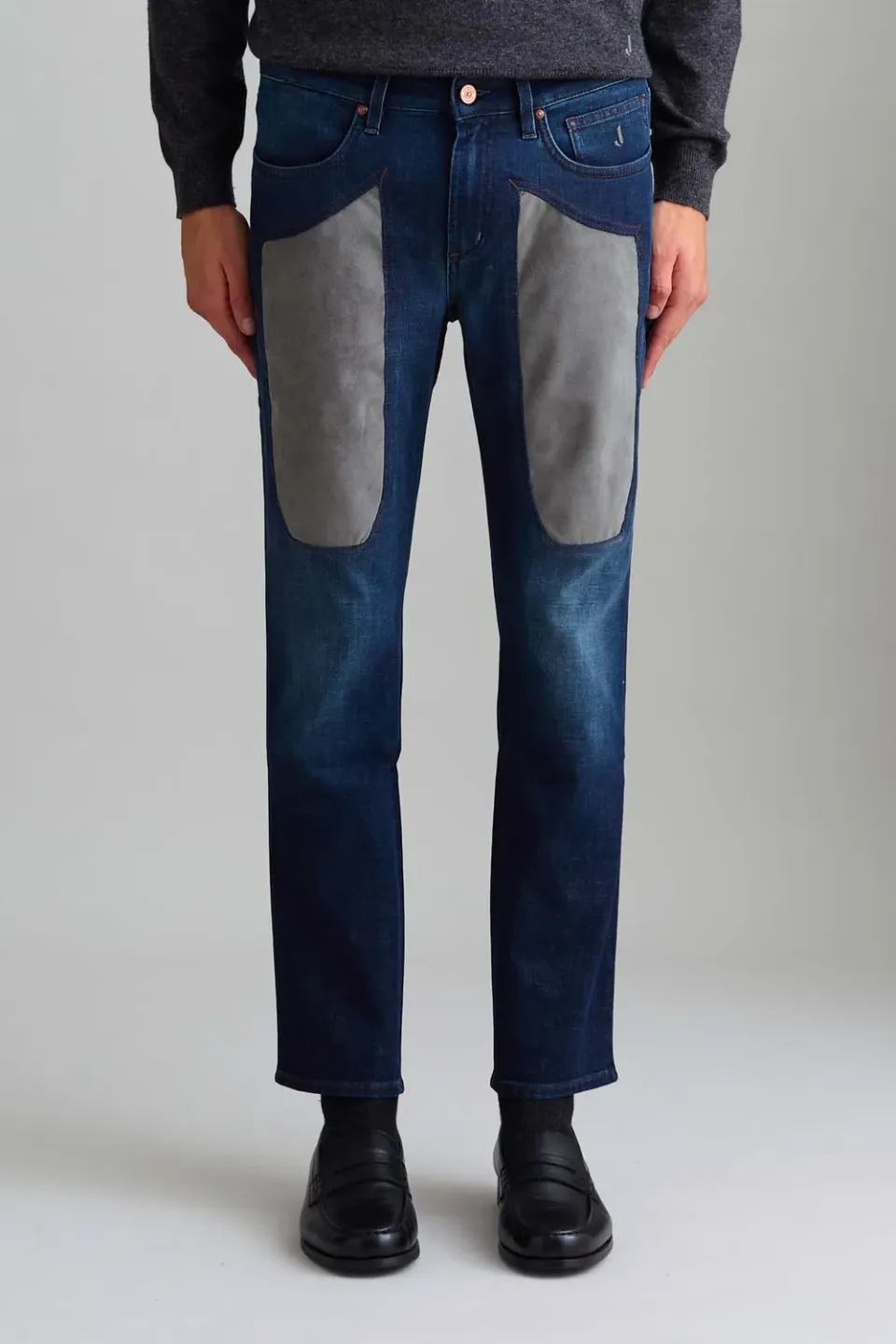 Jeckerson James skinny jeans grijs denim donker