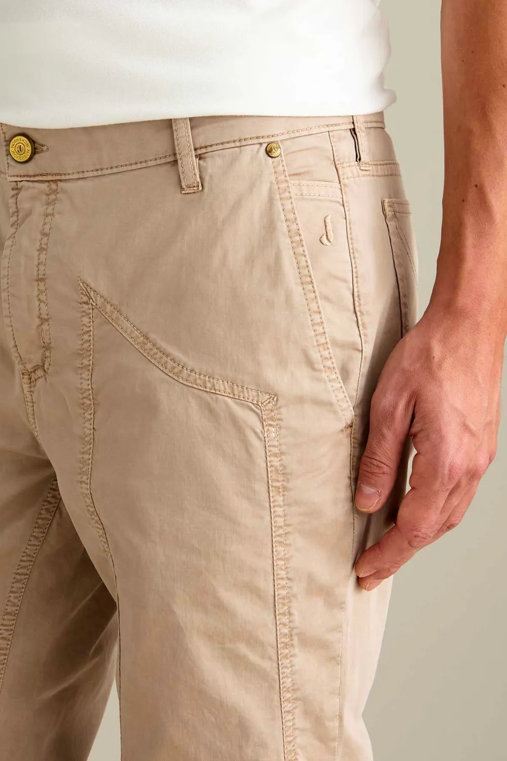 Jeckerson Jevon chino slim fit beige katoen