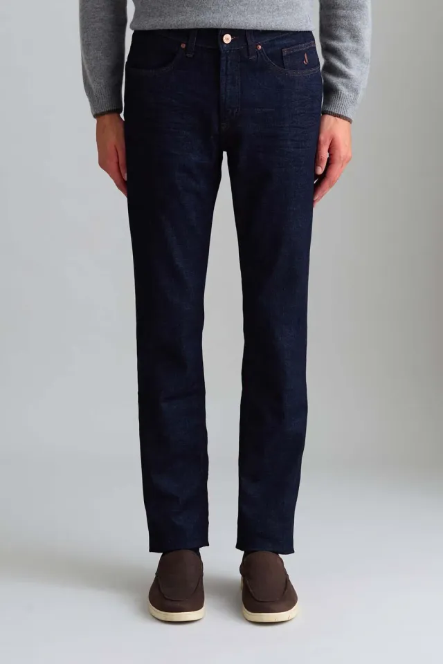 Jeckerson Jordan jeans slim fit Blauw Donker denim 10oz