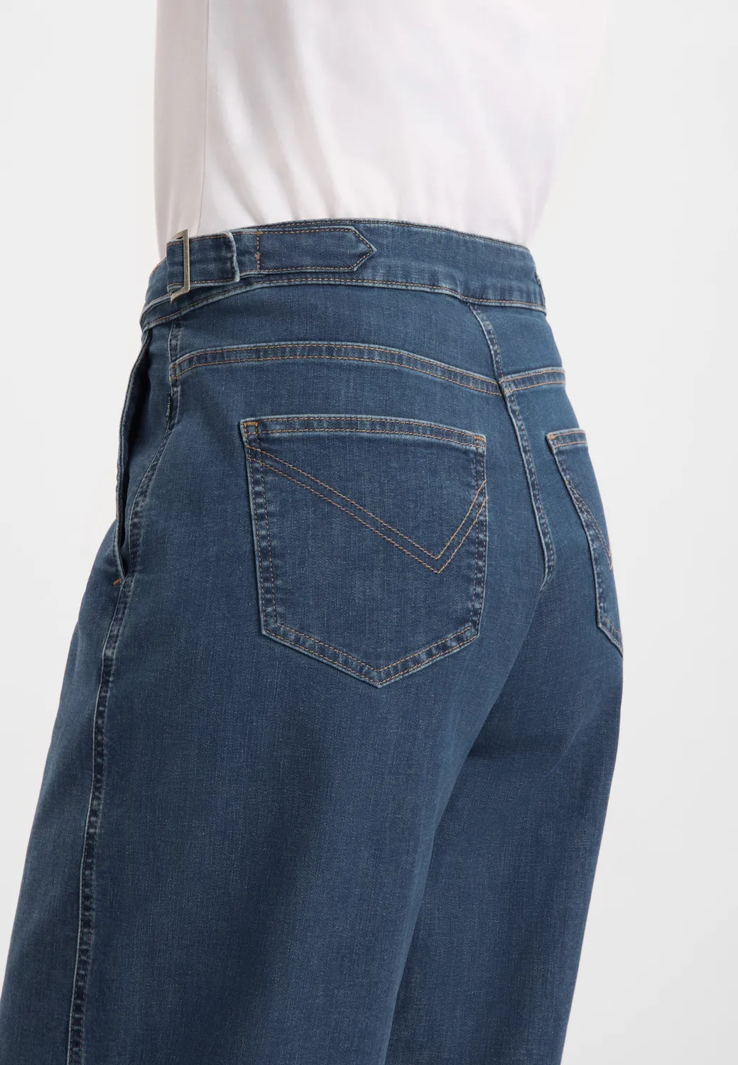 Laurie Freya Tapered Loose CL jeans Blue Denim cropped