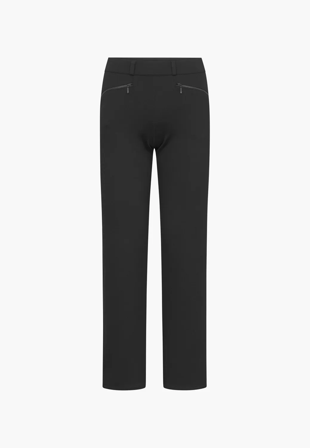 Laurie Ruby Straight SL broek zwart geborsteld