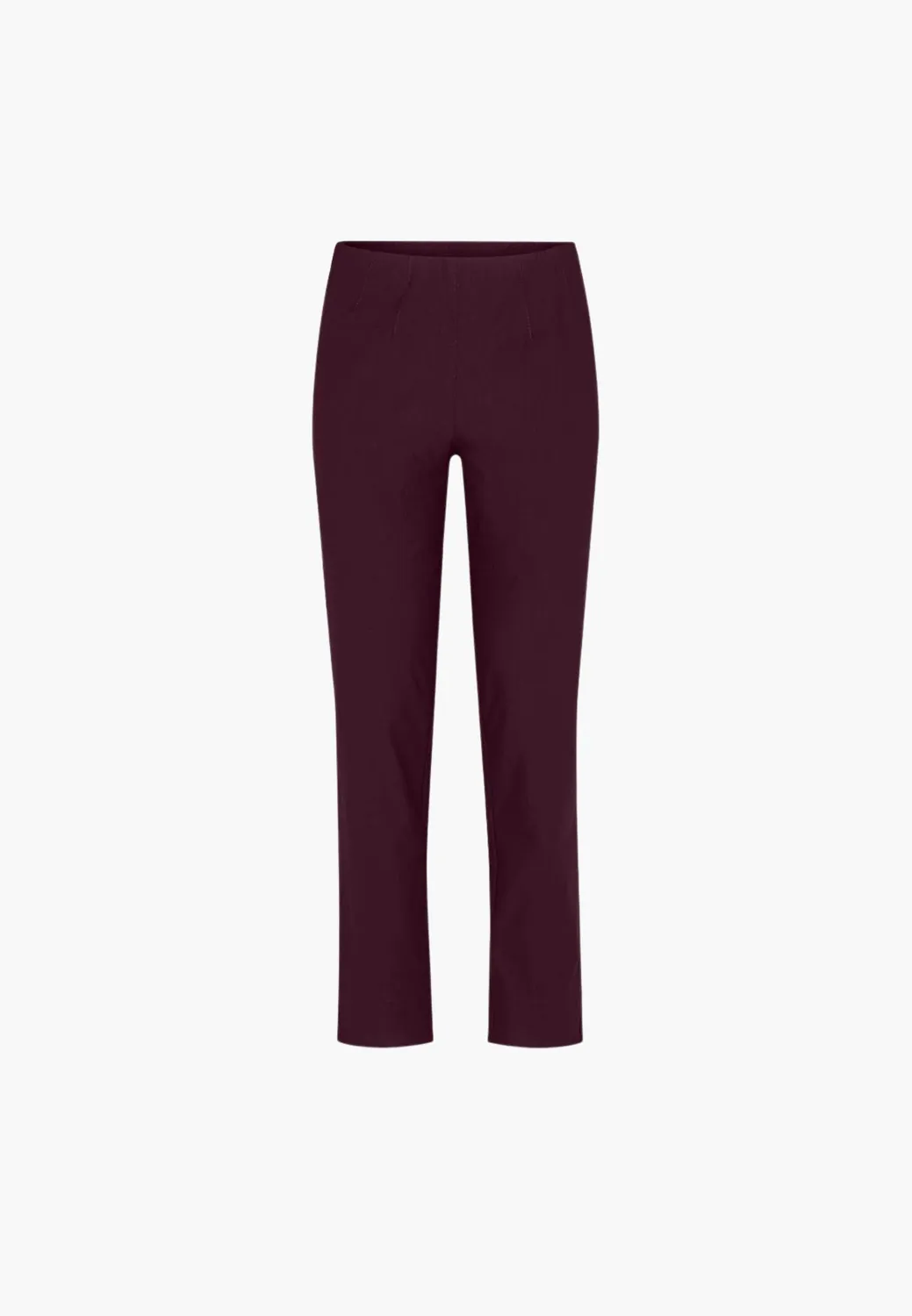 Laurie Betty Regular ML broek Dark Plum stretch