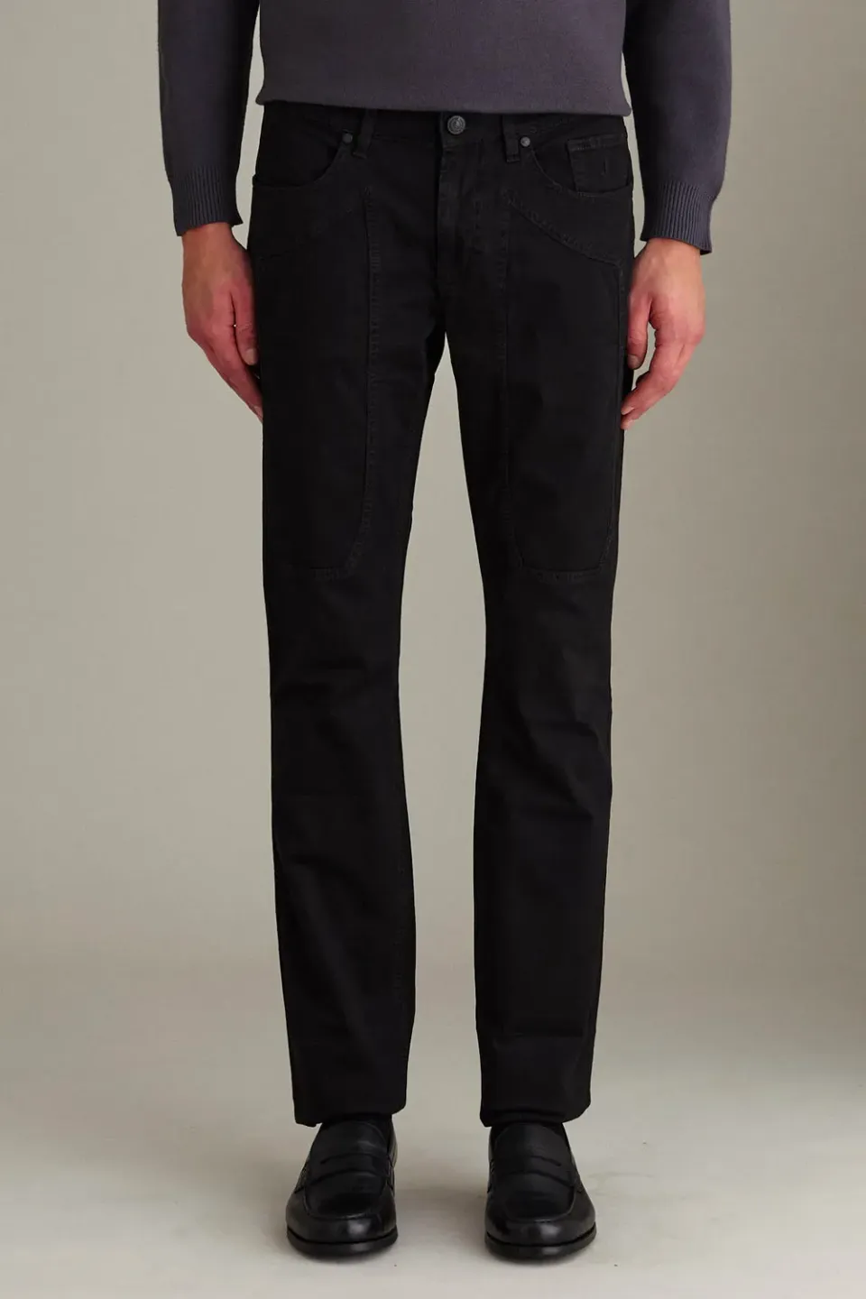 Jeckerson John slim fit broek heren zwart stretch katoen