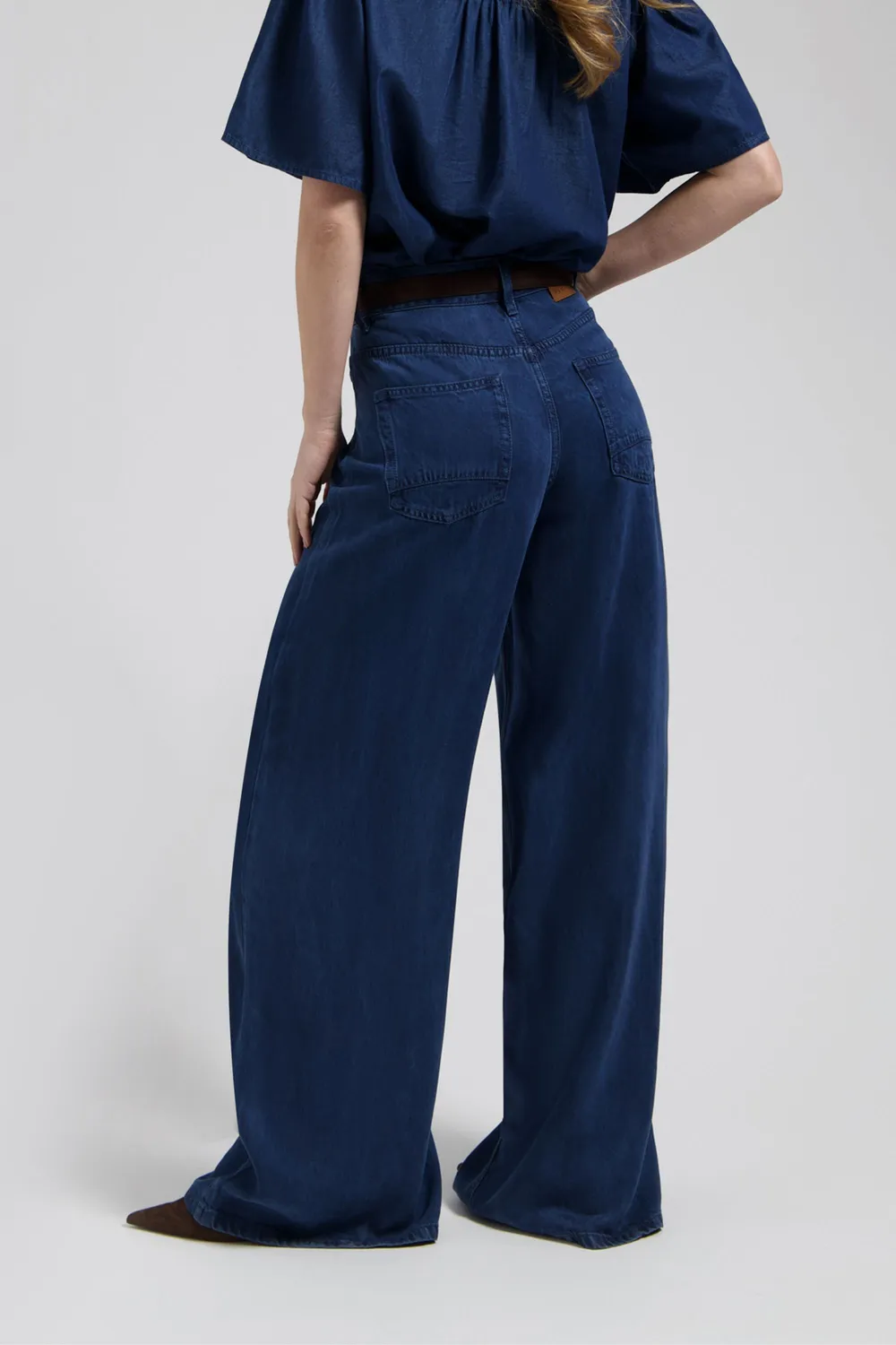 Florez Riley Wide Leg jeans Dark indigo lyocell
