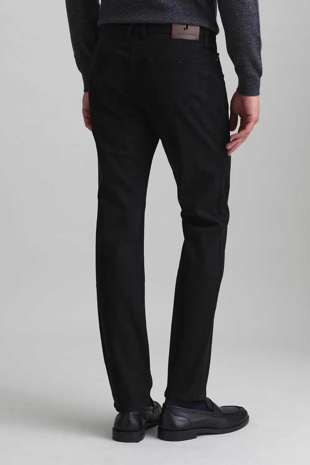 Jeckerson John slim fit broek zwart katoen