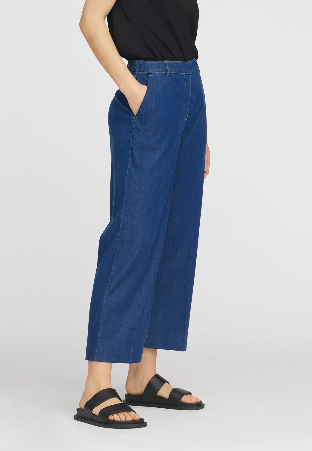 Laurie Phoebe Loose CL jeans Medium Blue Denim cropped