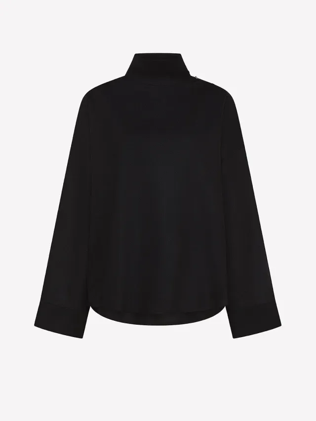 Nine In The Morning Cress CSS01 shirt zwart wol stretch