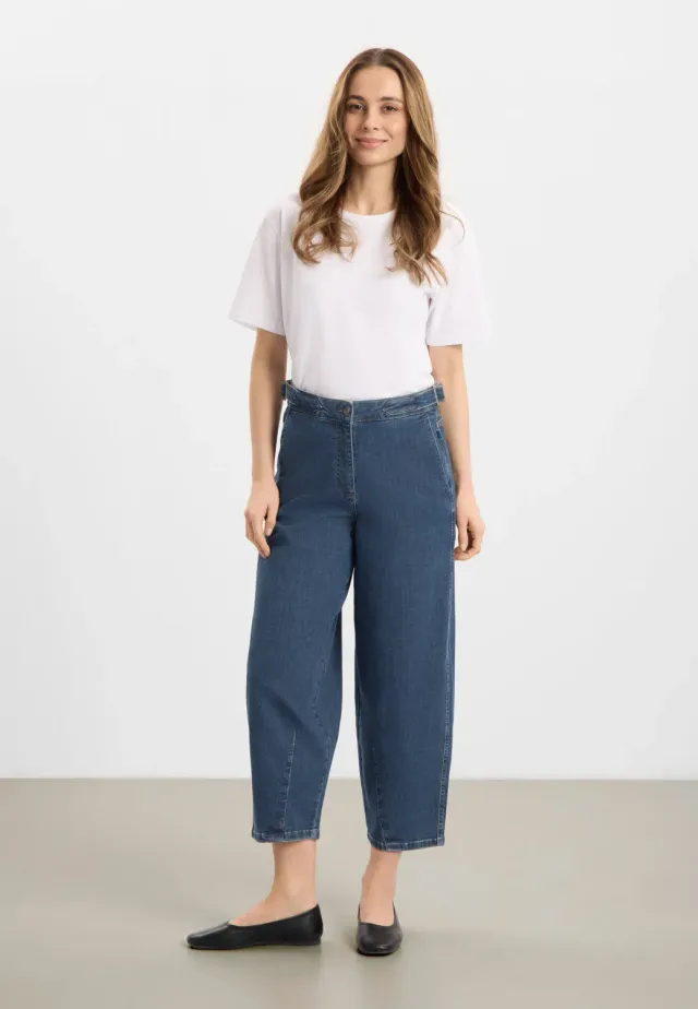 Laurie Freya Tapered Loose CL jeans Blue Denim cropped