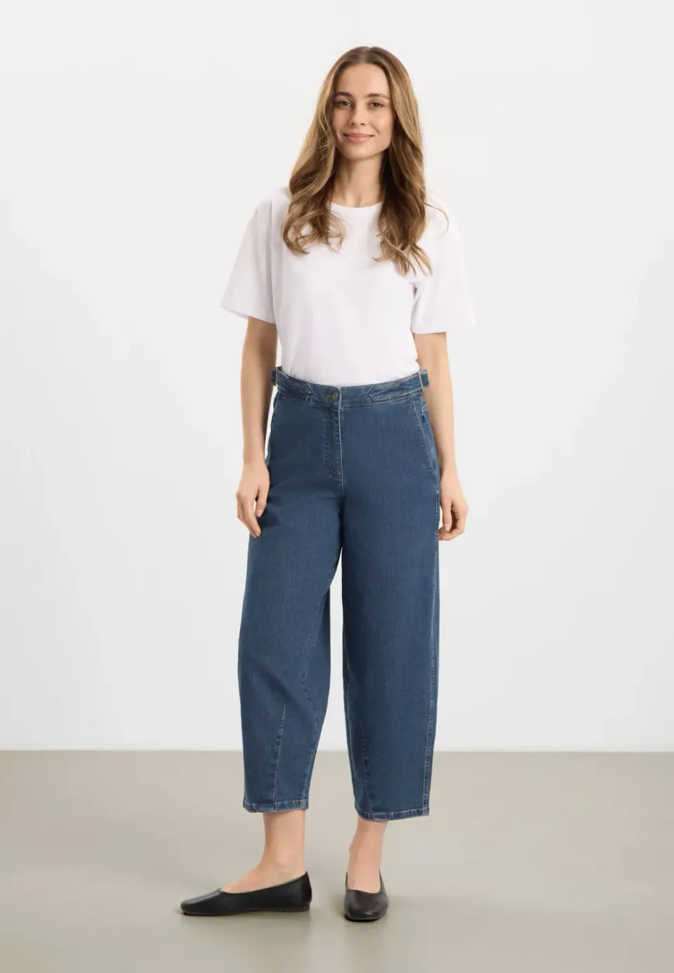 Laurie Freya Tapered Loose CL jeans Blue Denim cropped
