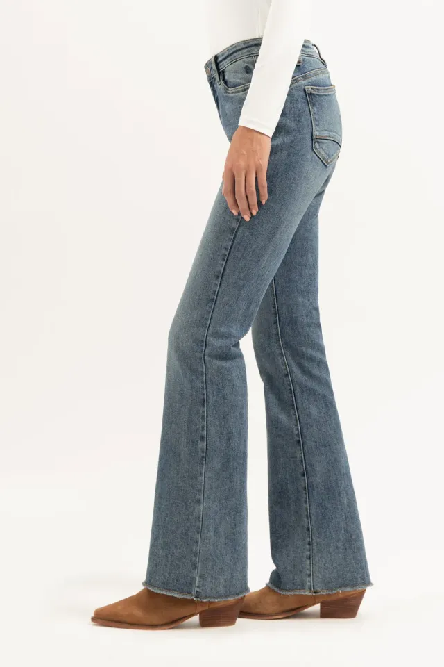 Florez Flared jeans Sophisticated Blue stretch