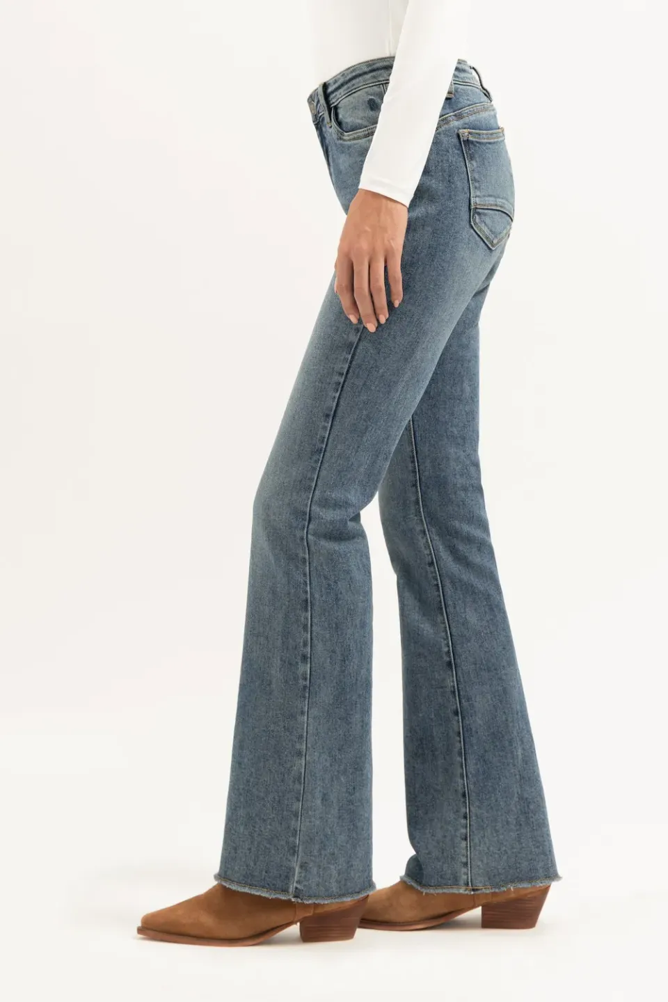 Florez Flared jeans Sophisticated Blue stretch