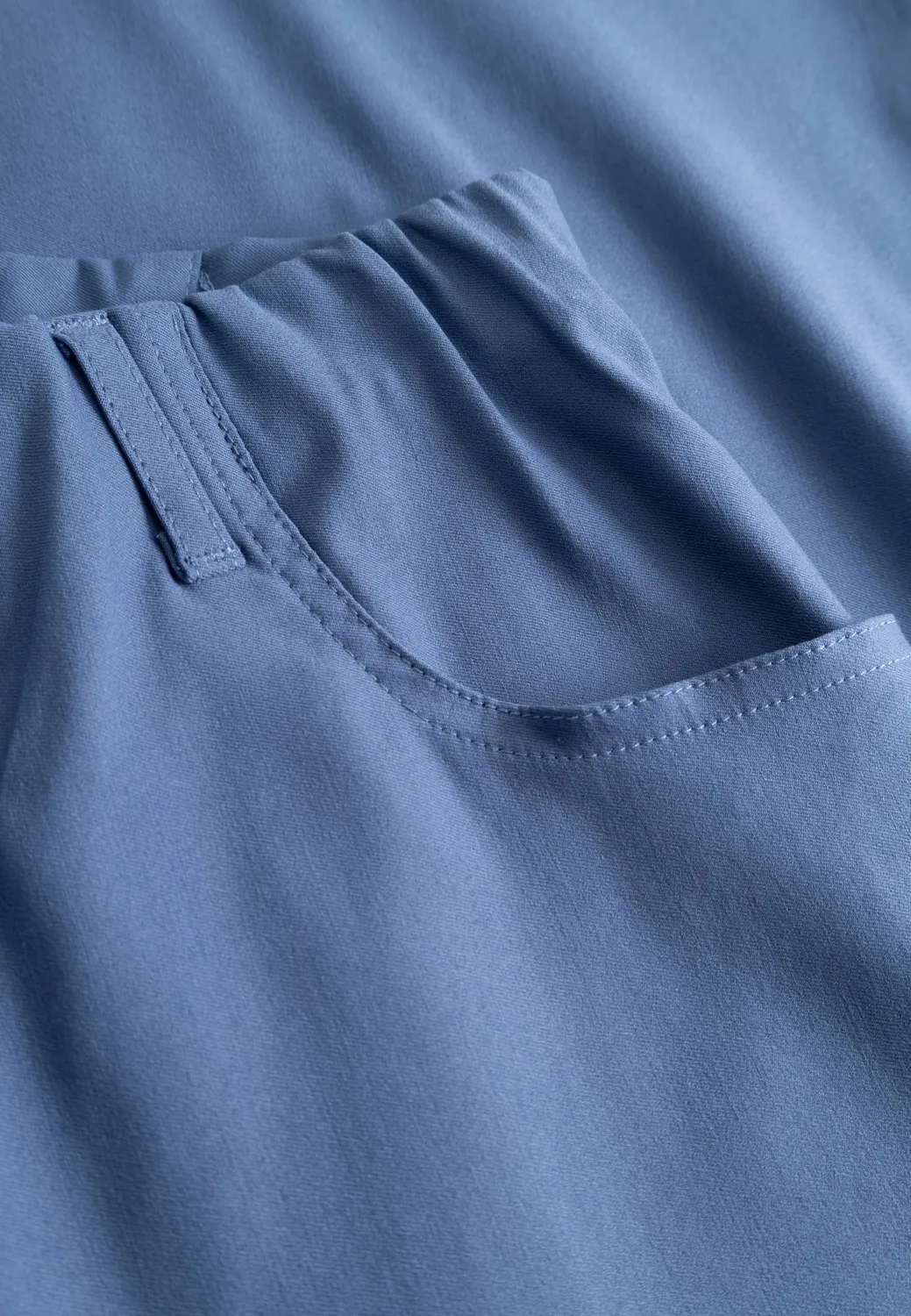 Laurie Donna Loose Crop damesbroek Blue cropped stretch