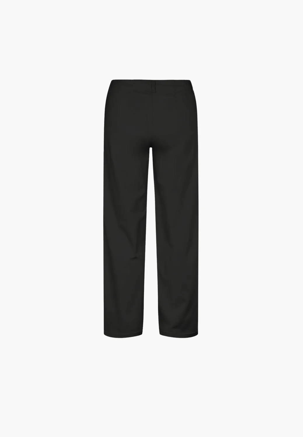 Laurie Donna Loose Short Length broek zwart brushed elastiek