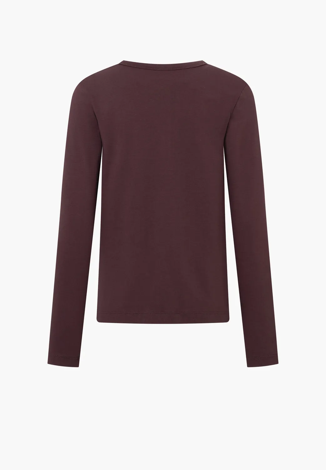 Laurie Amanda T-Shirt LS Dark Plum stretch