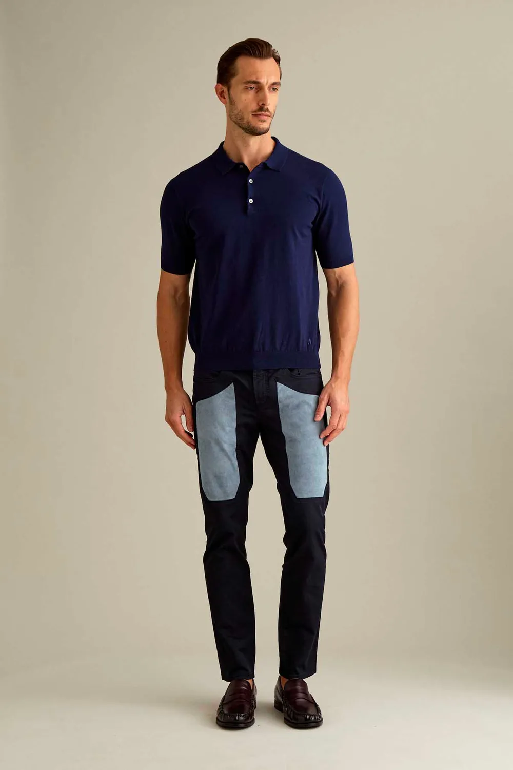Jeckerson James skinny fit broek donkerblauw