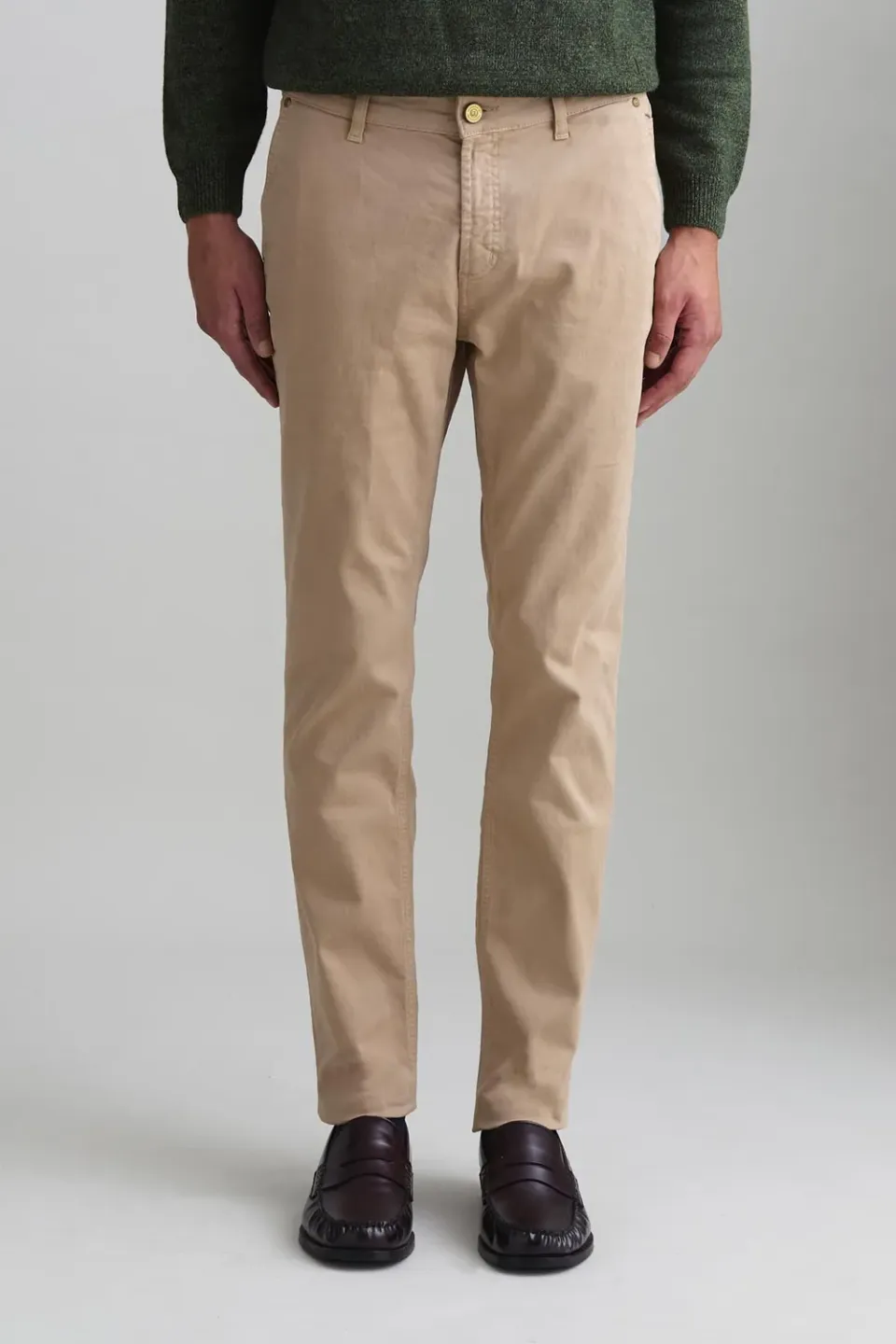Jeckerson Julius chino beige sabbia slim fit gabardine